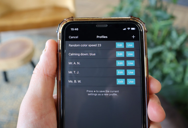 Nieuwe app functie: Profiles